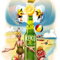 Keku Yo para merecer esto. Playita de andar por casa.. Traditional illustration project by Juan Mª Saturno Hernández - 09.28.2015