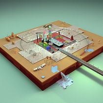 Ciudad Secreta Imaginaria. 3D, Fine Arts, Design, and Traditional illustration project by Raúl Jurado Nebot - 11.05.2015