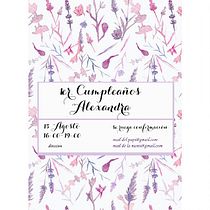 Pues al final hice la tela y todo y le preparé la corona de primer cumpleaños a la peque, hice las invitaciones, letreros de la comida.... . Un projet de Design  de Maria - 08.10.2015