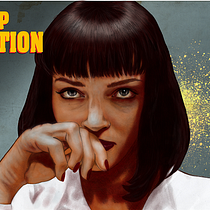 Mia Wallace. Projekt z dziedziny  Kaligrafia, Trad, c i jna ilustracja użytkownika Laura - 28.11.2015