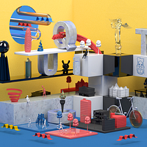 Mi Proyecto del curso Dirección de Arte con Cinema 4D . 3D, Art Direction, Graphic Design, and Set Design project by Gustavo Castellanos - 11.30.2015