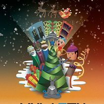 Proyecto de curso: Ilustración express - Christmas Mulazen Eventos. Graphic Design project by Rodras - 01.12.2016