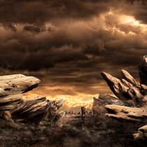 Mi Proyecto del curso: Matte Painting: creando mundos fotorrealistas. Collage, Traditional illustration, L, and scape Architecture project by racevedo - 01.24.2016