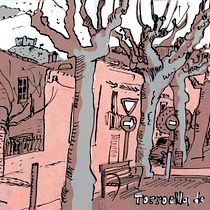 Sketch. 2colores (naranja/gris) 2 máscaras texturas(1 por caanal de color) GRACIAS PUÑO PEÑA. Un progetto di Illustrazione tradizionale di Xavier Krauel - 08.02.2016