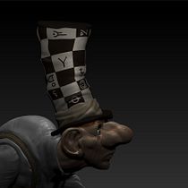 Mi Proyecto del curso: Modelado de personajes en 3D... The Madhatter. Un projet de 3D , et Conception de personnages de Miniyouk Aguiar - 05.02.2016