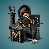 Ear-man "Music Awards Poster". 3D, Art Direction, and Graphic Design project by Javi Bueno - 02.23.2016