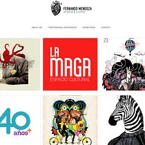 Portfolio Fernando Mendoza Ilustrando ideas. Un proyecto de Diseño Web de Fernando Mendoza - 10.03.2016