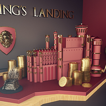 King's Landing! Hear me Roar!. 3D, Br, ing, Identit, Film, Video, TV, Art Direction, and Motion Graphics project by Albert Carruesco - 03.20.2016