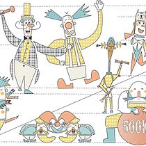 "CIRCUIS FAMILY" Ein Projekt aus dem Bereich Design von Figuren und Traditionelle Illustration von Ana Isabel López Benito - 17.03.2016