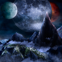 Kalonize | Matte Painting: creando mundos fotorrealistas. Design, Graphic Design, Set Design, L, and scape Architecture project by Oscar Tellez - 03.23.2016