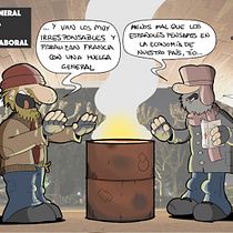 Proyecto final: huelga en Francia / Despidos en el Santander. Comic, Graphic Design, and Traditional illustration project by Borja Ben - 03.31.2016
