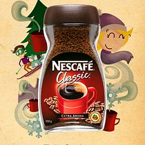 Feliz Invierno. Propuesta campaña Nescafé. Design e Ilustração tradicional projeto de penelope torres ilustradora - 02.04.2016