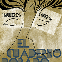 Portada del libro "El cuaderno dorado" de la escritora Doris Lessing. . Traditional illustration project by Laura Maestro - 05.28.2016