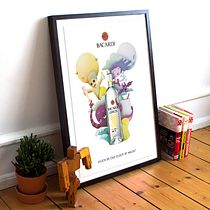 Bacardi / Proyecto Personal. Ilustração tradicional, e Design projeto de ocivico - 19.05.2016