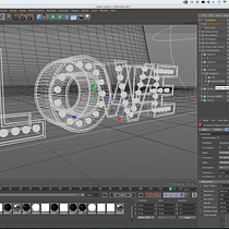 Mi Proyecto del curso: Lettering 3D: modelado y texturizado con Cinema 4D. 3D projeto de Leonardo Ezequiel Olivito - 19.05.2016