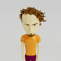 Mi Proyecto del curso: Diseño de personajes en Cinema 4D: del boceto a la impresión 3D. Character Design project by jonathanpadrino - 05.23.2016