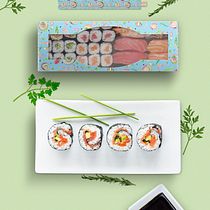 Packaging Sushi- Motivos para repetir. Un projet de Design graphique, Packaging , et Création de motifs de Diana Silva Andrade - 11.07.2016