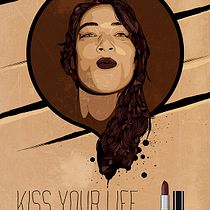 Kiss Your Life. Traditional illustration, and Advertising project by Quico Ruiz - 09.12.2016