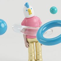 My little chicken . 3D, Traditional illustration & Infographics project by Miguel Pastor - 08.30.2016
