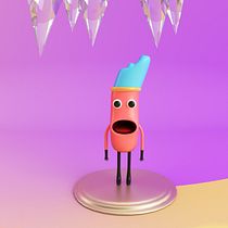 Personaje Asombrado. 3D, Animation, and Art Direction project by Eva Segen - 03.28.2018