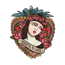 Rosita de Lima. Ilustração tradicional projeto de Héctor Arturo Chávez García - 14.08.2017