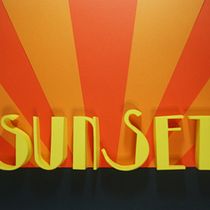 SUNSET. 3D, e Papercraft projeto de Natalia Millá Martínez - 10.09.2016