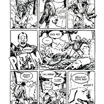 Historia sin título: Proyecto del curso El cómic es otra historia. Comic, and Traditional illustration project by Iván García - 09.27.2016