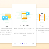 Karate Health App . Animação, Design, Ilustração tradicional, Design interativo, e UX / UI projeto de Juan Llerena Fernandez - 14.08.2016