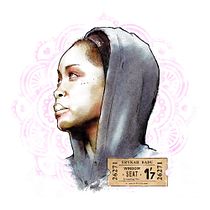 Erykah Badu | Mi Proyecto del curso: Retrato ilustrado con Photoshop. Ilustração tradicional projeto de Ricard Gispert Schmidt - 29.09.2016