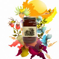 Ilustración exprés con Illustrator y Photoshop. Got Honey. Ilustração tradicional, e Design de produtos projeto de M·Paula Quiva - 12.10.2016