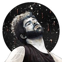 Yannis Philippakis: Foals. Design gráfico e Ilustração tradicional projeto de Carlos Vicente Punter - 19.10.2016