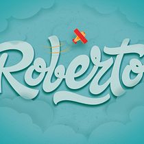 Roberto. Calligraph, Graphic Design, T, and pograph project by Alberto Leonardo - 11.14.2015