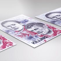 Proyecto curso: Ilustración artística y comercial. THE KILLING. Graphic Design, and Traditional illustration project by Gonzalo Codoñer Contell - 10.28.2016