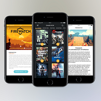 Gameview app iOS. Een project van  Ontwerp van Sam Checa - 24.11.2016