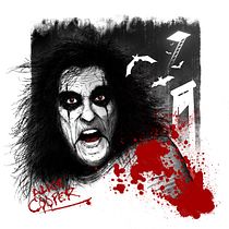 Mr. ALICE COOPER. Ilustração tradicional projeto de BEROOUND creativestudio - 30.11.2016