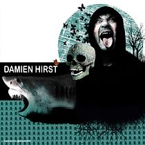Damien Hirst - Retrato ilustrado con Photoshop. Ilustração tradicional projeto de elsa_mallol - 12.12.2016