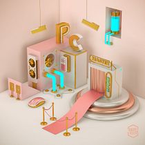 Mi Proyecto del curso: Dirección de Arte con Cinema 4D. 3D, Design, Graphic Design, Photograph, and Post-production project by omarodesign - 12.22.2016