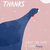 Cartel para Thanksgiving (no es una película, pero me lo pidió una amiga). Design gráfico e Ilustração tradicional projeto de lye.lysianne - 30.12.2016