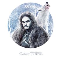 GOT Illustrations / Jon Snow. Projekt z dziedziny Trad, c i jna ilustracja użytkownika ocivico - 06.01.2017