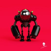 Mi Proyecto personajes de football americano Y ROBOT. Animation, 3D, Design, Character Design, and Sculpture project by Juan Diego Chacón Solís - 01.12.2017