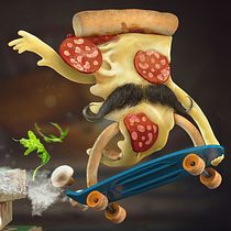 Fast Pizza. Ein Projekt aus dem Bereich 3D von David Comerón - 16.01.2017