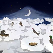 EL CIELO DE LOS ANIMALES. Traditional illustration project by Luis Carvalhosa - 01.20.2017
