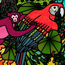 Mi Proyecto del curso: Pattern Design analógico y digital "Animales Salvajes - Amazónicos" Ein Projekt aus dem Bereich Verlagsdesign, Grafikdesign, Traditionelle Illustration, Bildende Künste und Design von Claudia Silva - 28.01.2017