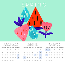 Mi Proyecto del curso: Ilustrando el tiempo CALENDARIO GIRLY. Un projet de Art urbain, Design , Design graphique et Illustration traditionnelle de Laura G. - 08.02.2017