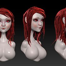 Mi Proyecto del curso: Modelado de personajes en 3D. Projekt z dziedziny 3D użytkownika Ramiro Matacho Gonzalez - 27.02.2017