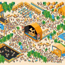 Micromundo: Insait Music Festival. Un proyecto de Dirección de arte, Diseño e Ilustración tradicional de Laura Sala - 12.03.2017