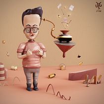 Muñeco Personal. 3D, Animation, Street Art, and Art Direction project by Israel Manosalvas - 03.22.2017