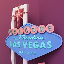 Las Vegas: Dirección de Arte con Cinema 4D. 3D, Collage, Creativit, Sculpture, and 3D Modeling project by Felipe Naranjo - 08.20.2019