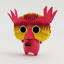 Mi Proyecto del curso: Diseño de personajes en Cinema 4D: del boceto a la impresión 3D. Een project van 3D van Andrés Ostos - 01.04.2017
