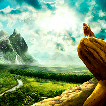 Mi Proyecto del curso: Matte Painting: The Lion King. Traditional illustration project by Luis Huarote - 04.16.2017